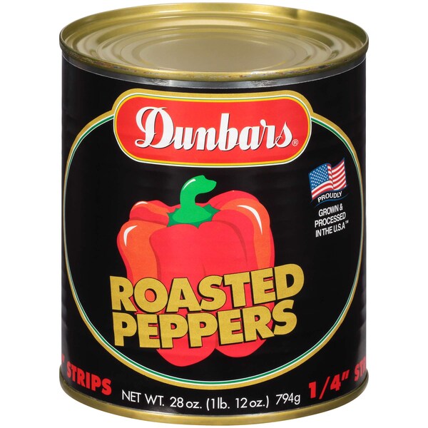 Dunbar Roasted Red Bell Pepper - 1/4 Strips, PK336 01055411120001 - main